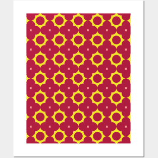 Geometric Seamless Pattern - Floral 017#001 Posters and Art